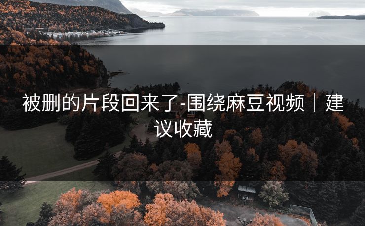 被删的片段回来了-围绕麻豆视频｜建议收藏